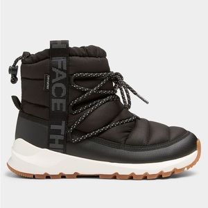 Black North Face ThermoBall™ Lace Up Waterproof Puffer Snow Boots (Like-New)
